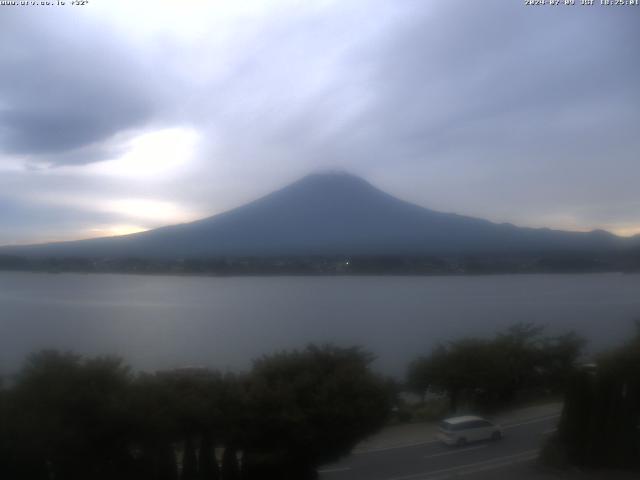 河口湖からの富士山