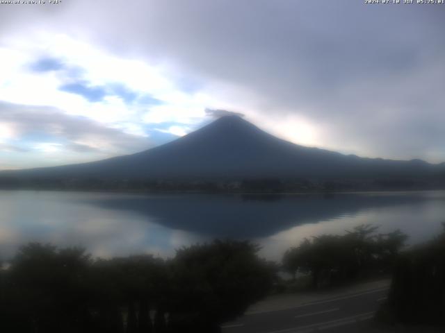 河口湖からの富士山