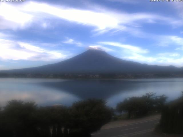 河口湖からの富士山