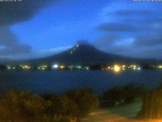 河口湖からの富士山