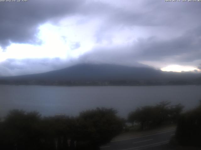 河口湖からの富士山