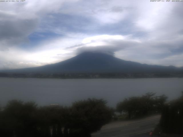 河口湖からの富士山