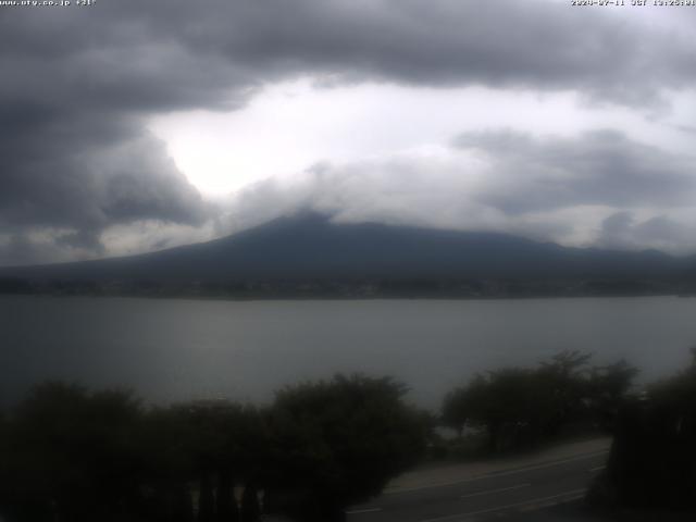 河口湖からの富士山