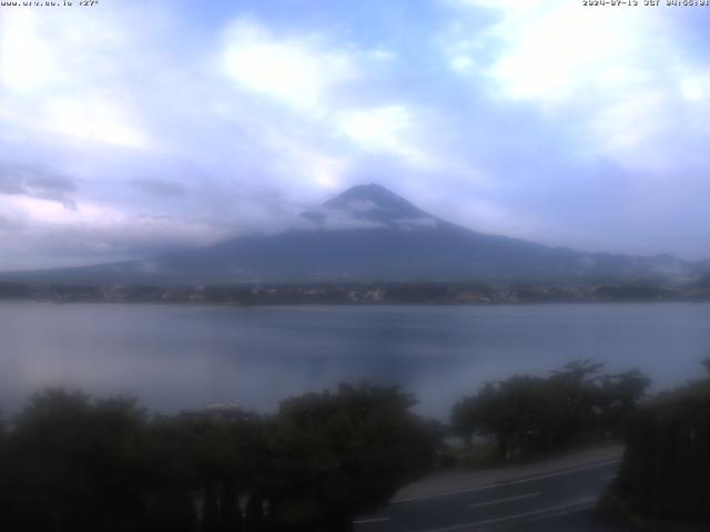 河口湖からの富士山