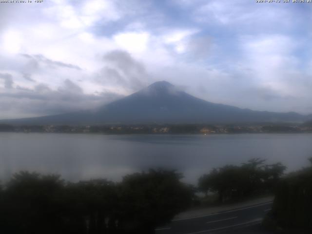 河口湖からの富士山