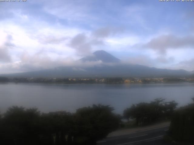 河口湖からの富士山