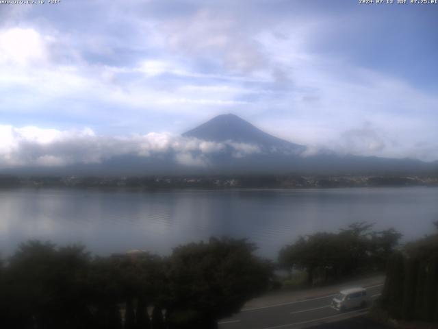 河口湖からの富士山