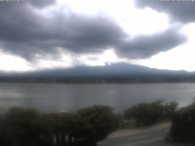 河口湖からの富士山