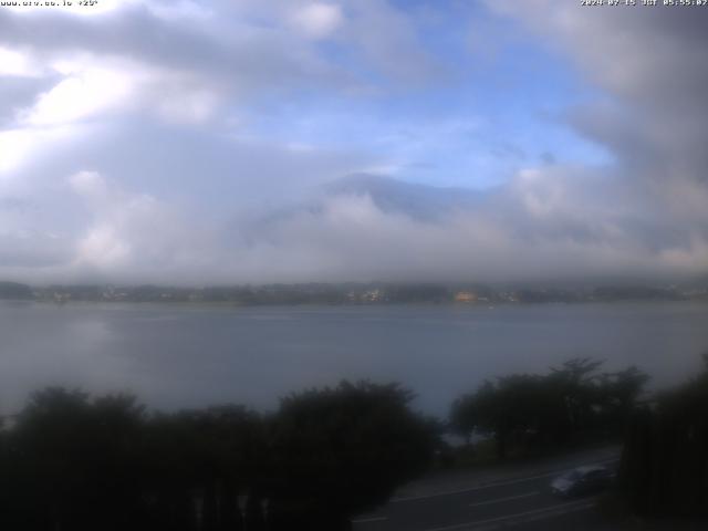 河口湖からの富士山