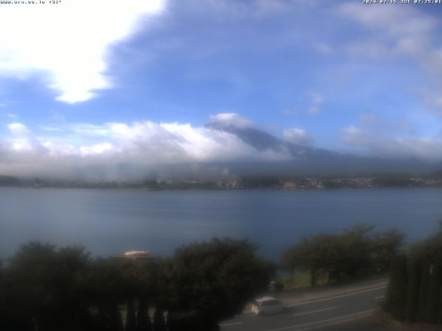 河口湖からの富士山