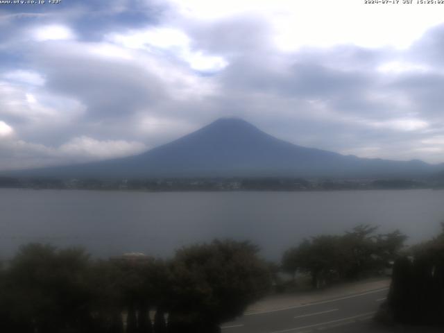 河口湖からの富士山