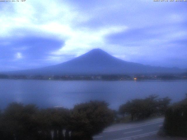 河口湖からの富士山