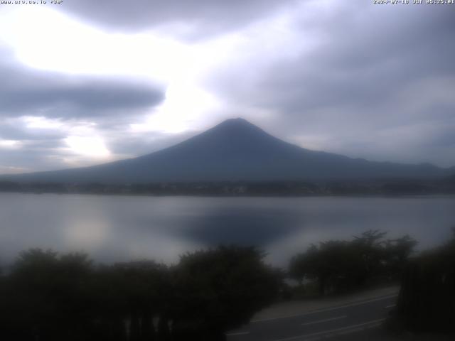 河口湖からの富士山