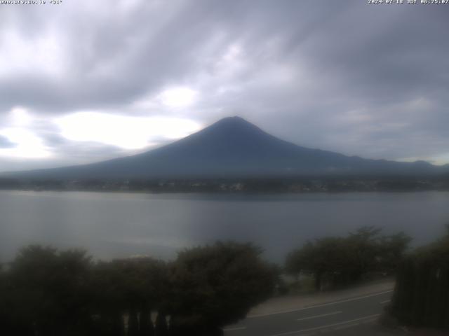 河口湖からの富士山