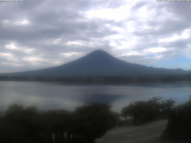 河口湖からの富士山