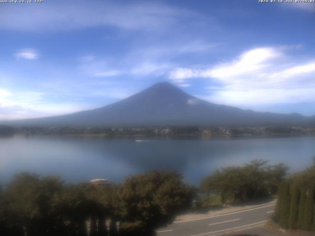 河口湖からの富士山