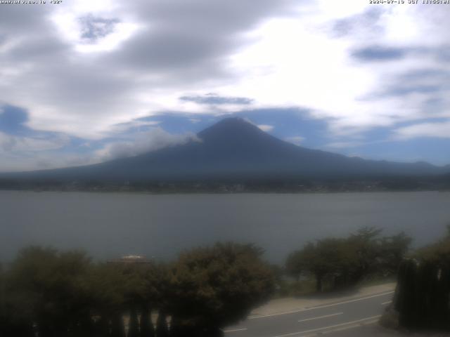 河口湖からの富士山