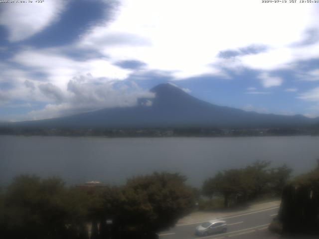 河口湖からの富士山