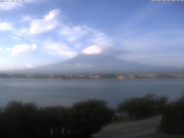 河口湖からの富士山