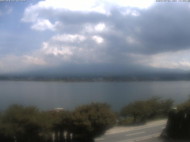 河口湖からの富士山