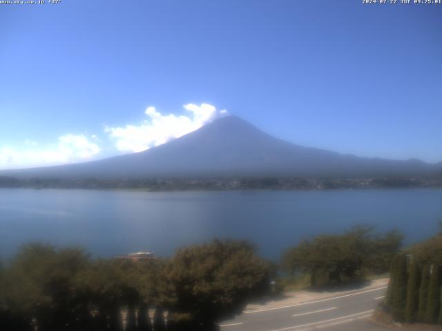 河口湖からの富士山