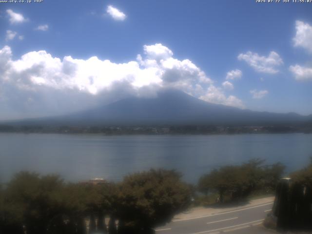 河口湖からの富士山