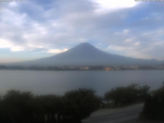 河口湖からの富士山