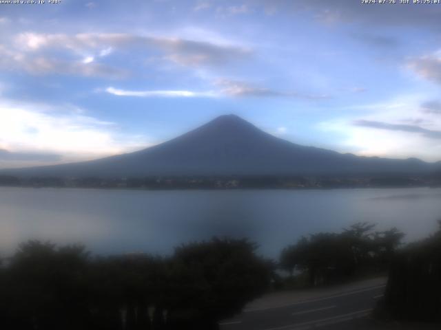 河口湖からの富士山