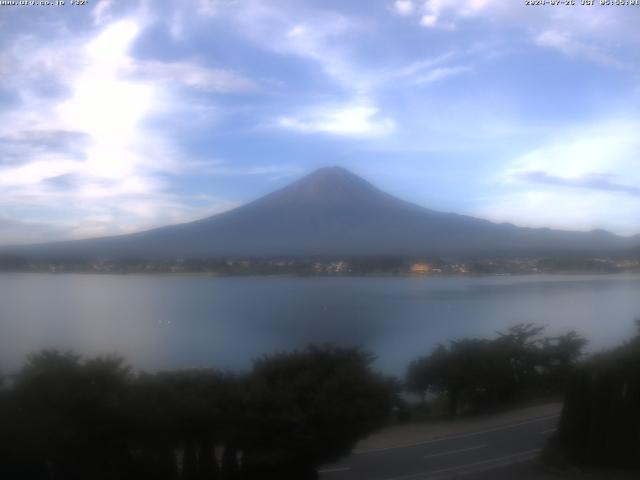 河口湖からの富士山