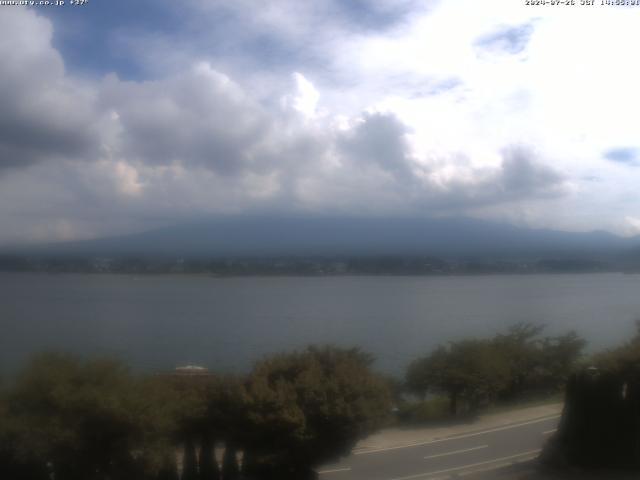 河口湖からの富士山