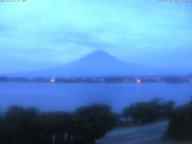 河口湖からの富士山