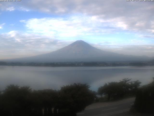 河口湖からの富士山