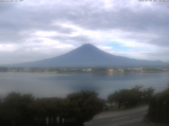 河口湖からの富士山