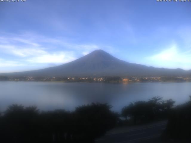 河口湖からの富士山