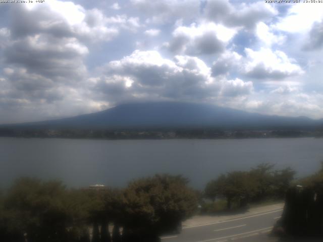 河口湖からの富士山