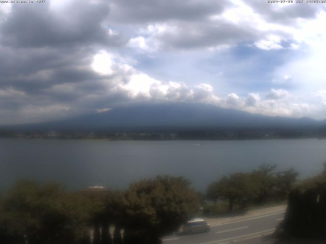 河口湖からの富士山