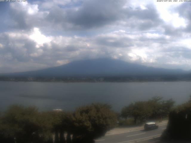 河口湖からの富士山