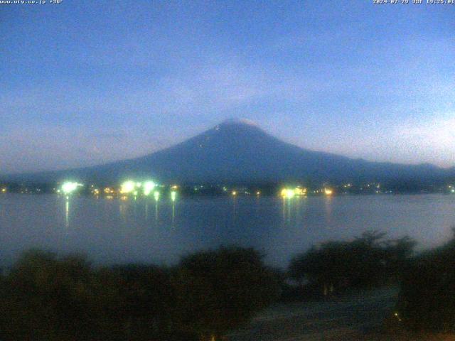 河口湖からの富士山