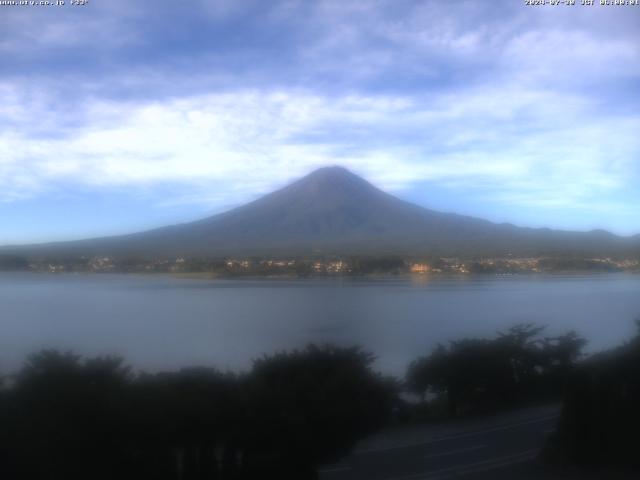 河口湖からの富士山