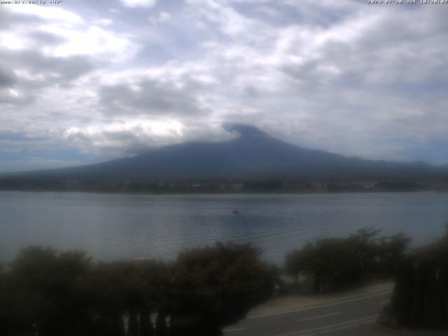 河口湖からの富士山