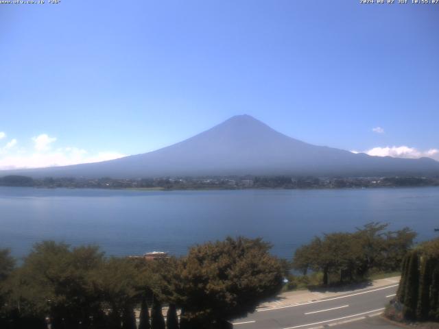 河口湖からの富士山