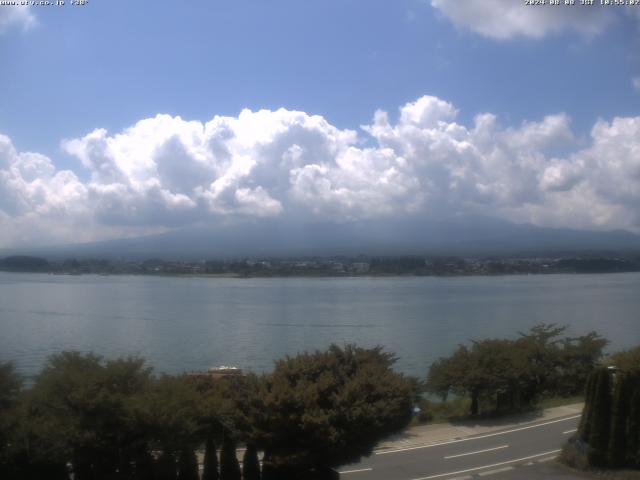 河口湖からの富士山