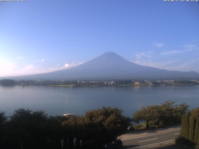 河口湖からの富士山