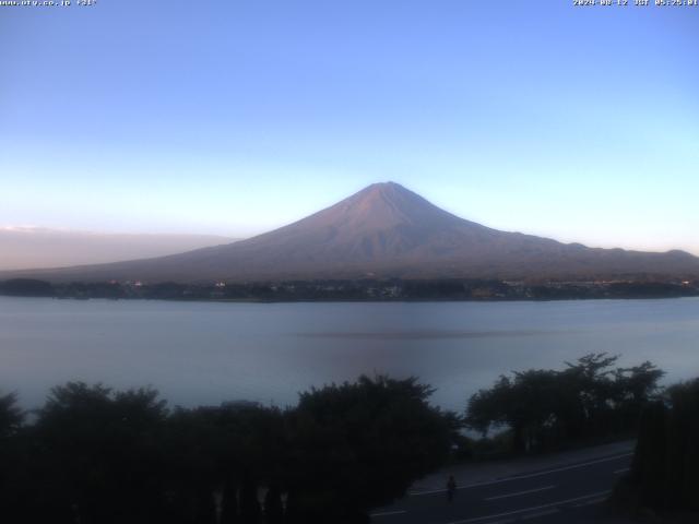 河口湖からの富士山