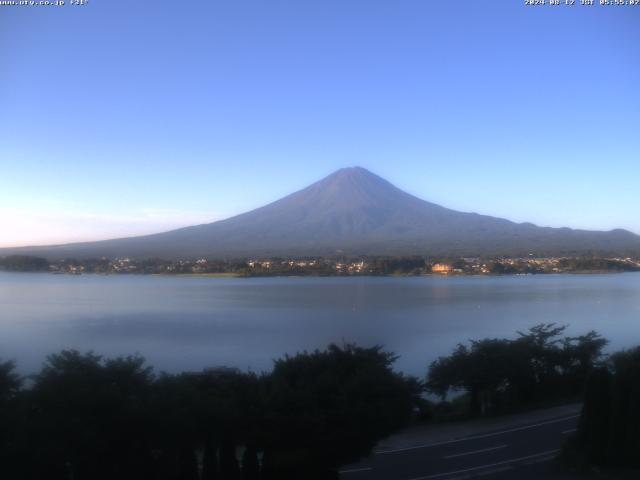 河口湖からの富士山