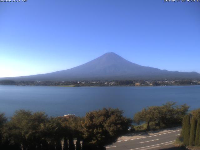 河口湖からの富士山