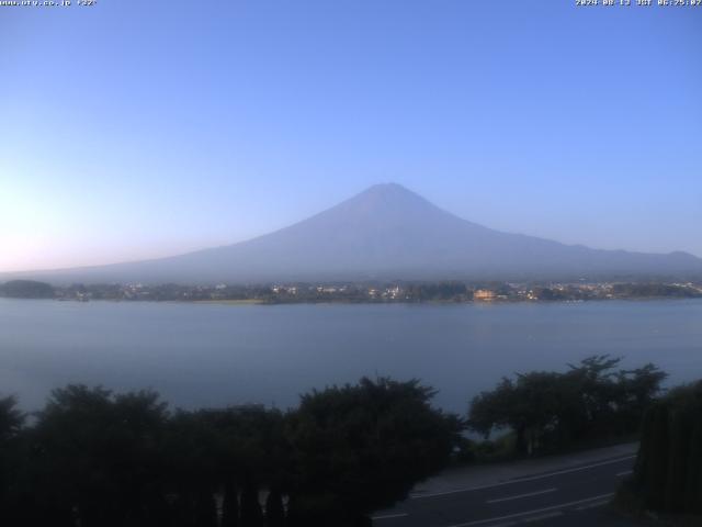 河口湖からの富士山