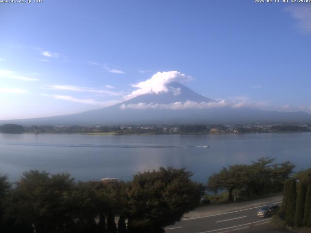 河口湖からの富士山