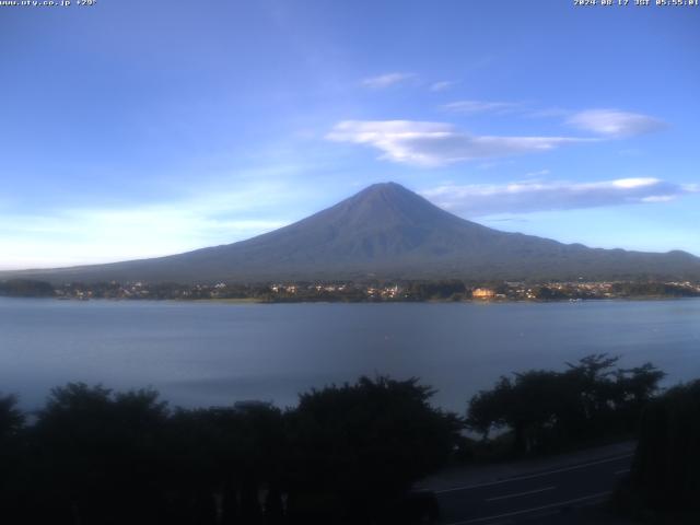 河口湖からの富士山