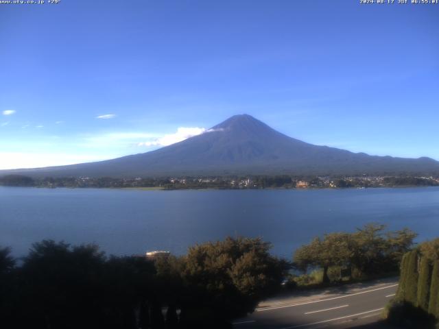 河口湖からの富士山